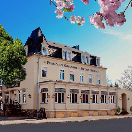 Zu Den Linden - Radebeul Pension Mit Restaurant Exterior foto