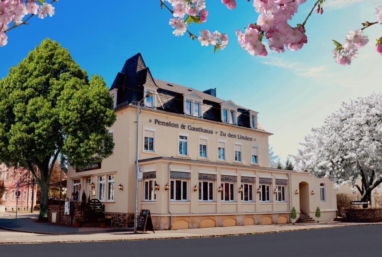 Zu Den Linden - Radebeul Pension Mit Restaurant Exterior foto
